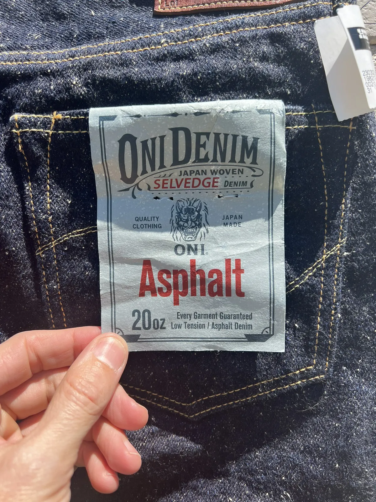 Oni Asphalt 622 Relaxed Tapered Fit NWT Size 321Selvedge
