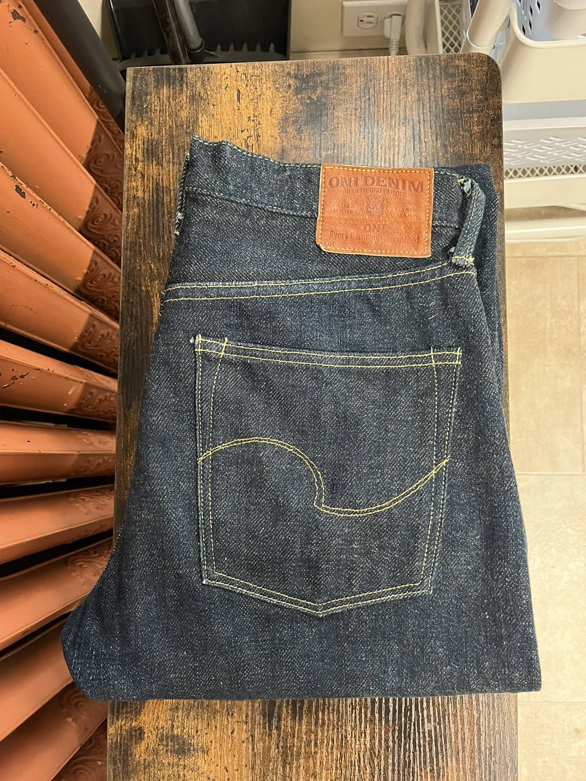 ONI-246ZR 20oz Secret Denim Modern Regular Straight Size 32