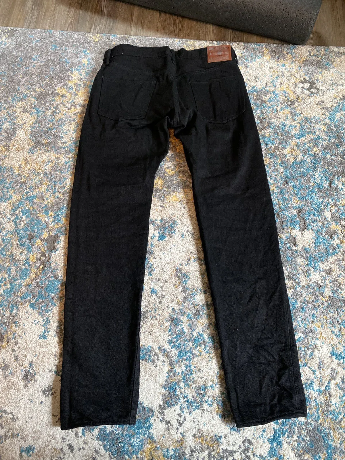 Oni 622ZR-BK Secret Black 20oz Selvedge Denim Relaxed Taperd