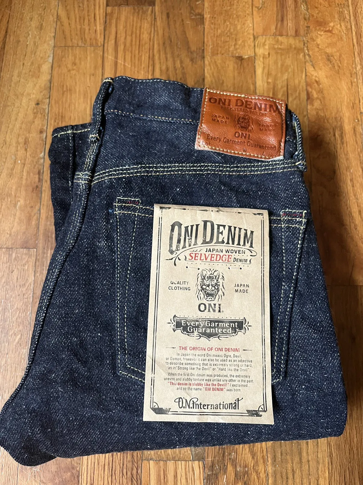 Oni 547 20oz Secret Denim - Dark Indigo - Triple Stitched