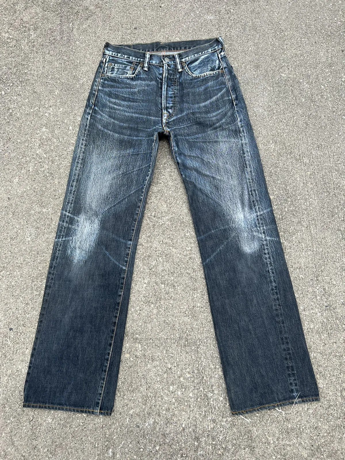 Vintage 45rpm Japan Faded Indigo Denim Selvedge Jeans