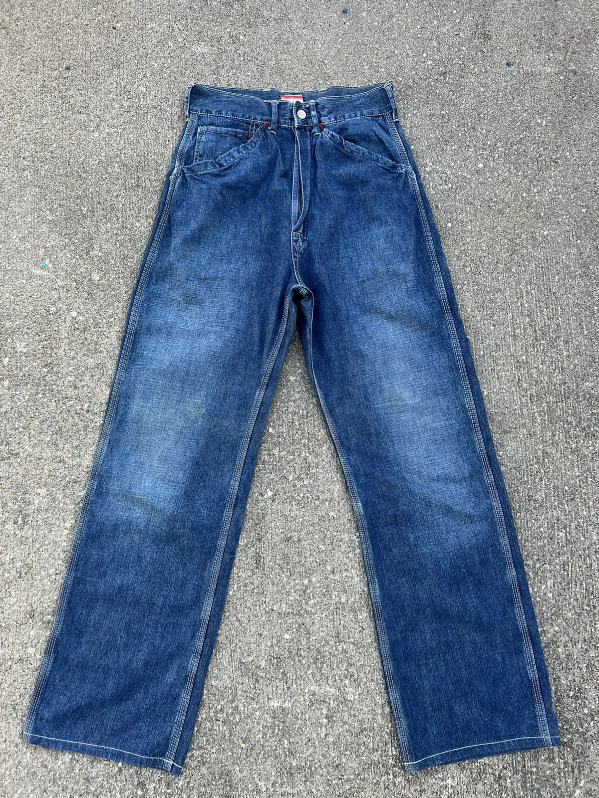 Vintage 45rpm BLUE CAFE Japan Sun Faded Denim Fatigue Pant