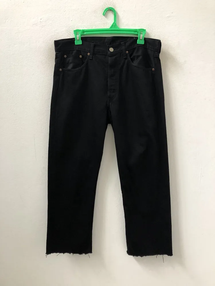 Orslow Japan Super Black Cropped Denim Jeans
