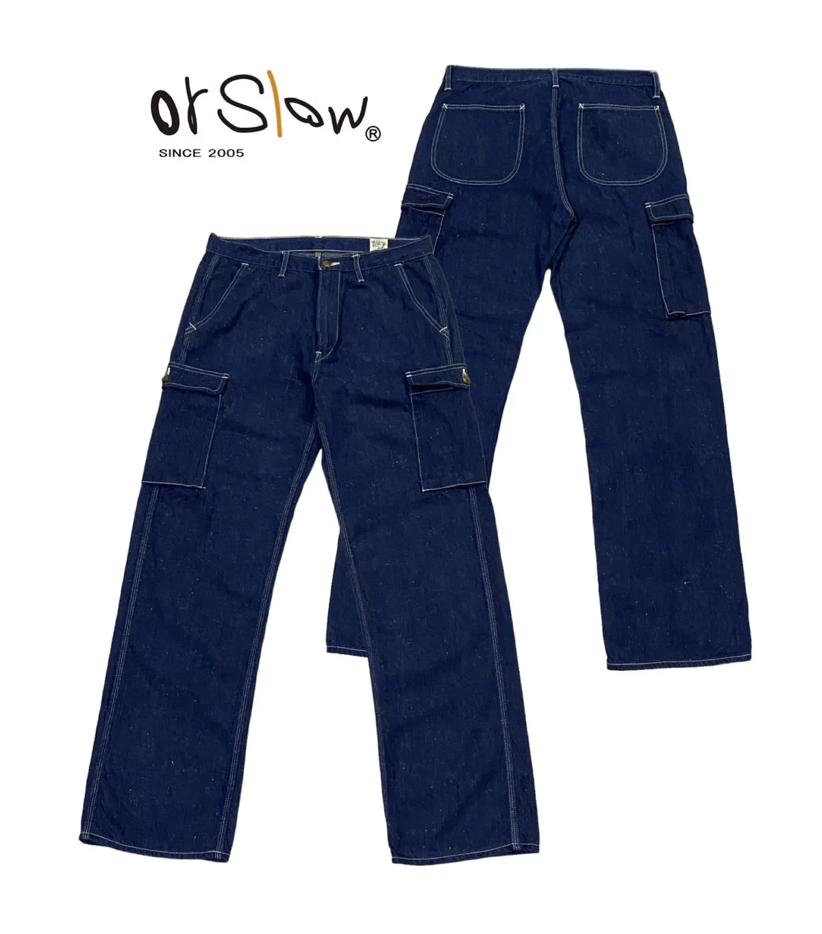 Nice Design‼️Vintage OrSlow 6 Pockets Denim Cargo Pants