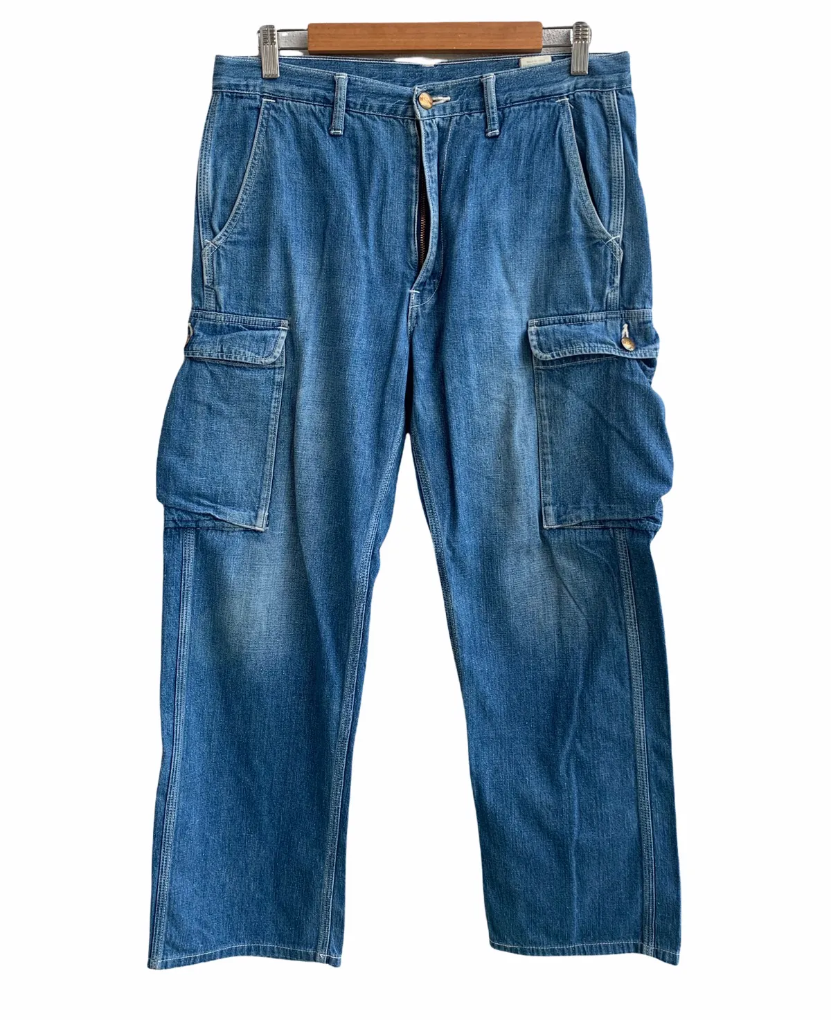 Vintage Distressed Orslow Cargo Jeans