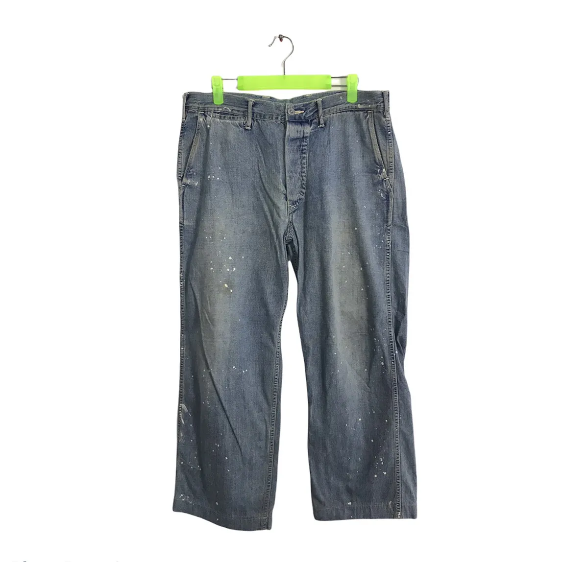 Japanese Brand Or Slow Denim Straight Cut Buttonfly Buckle