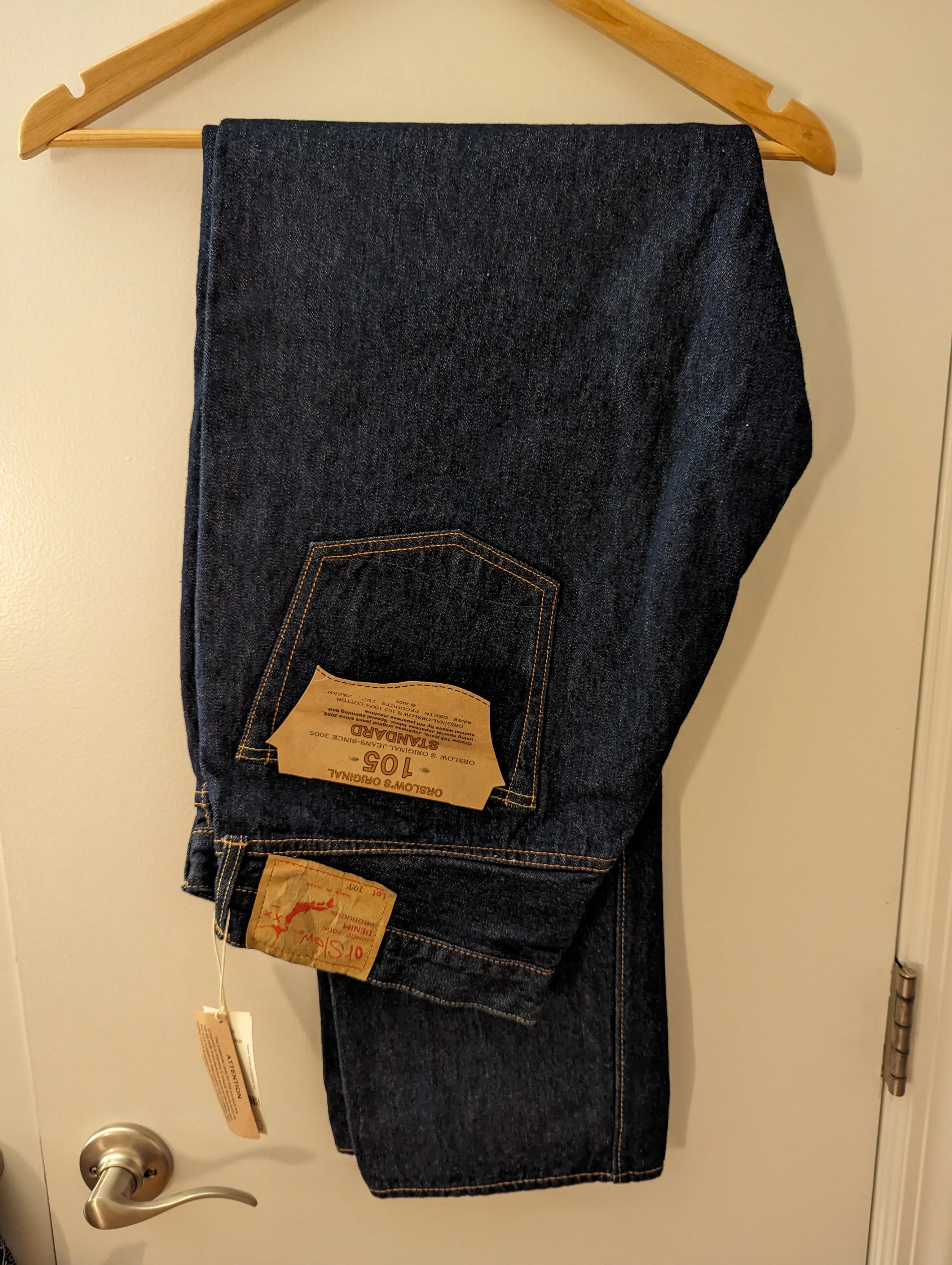 OrSlow 105 One-Wash Selvedge Denim