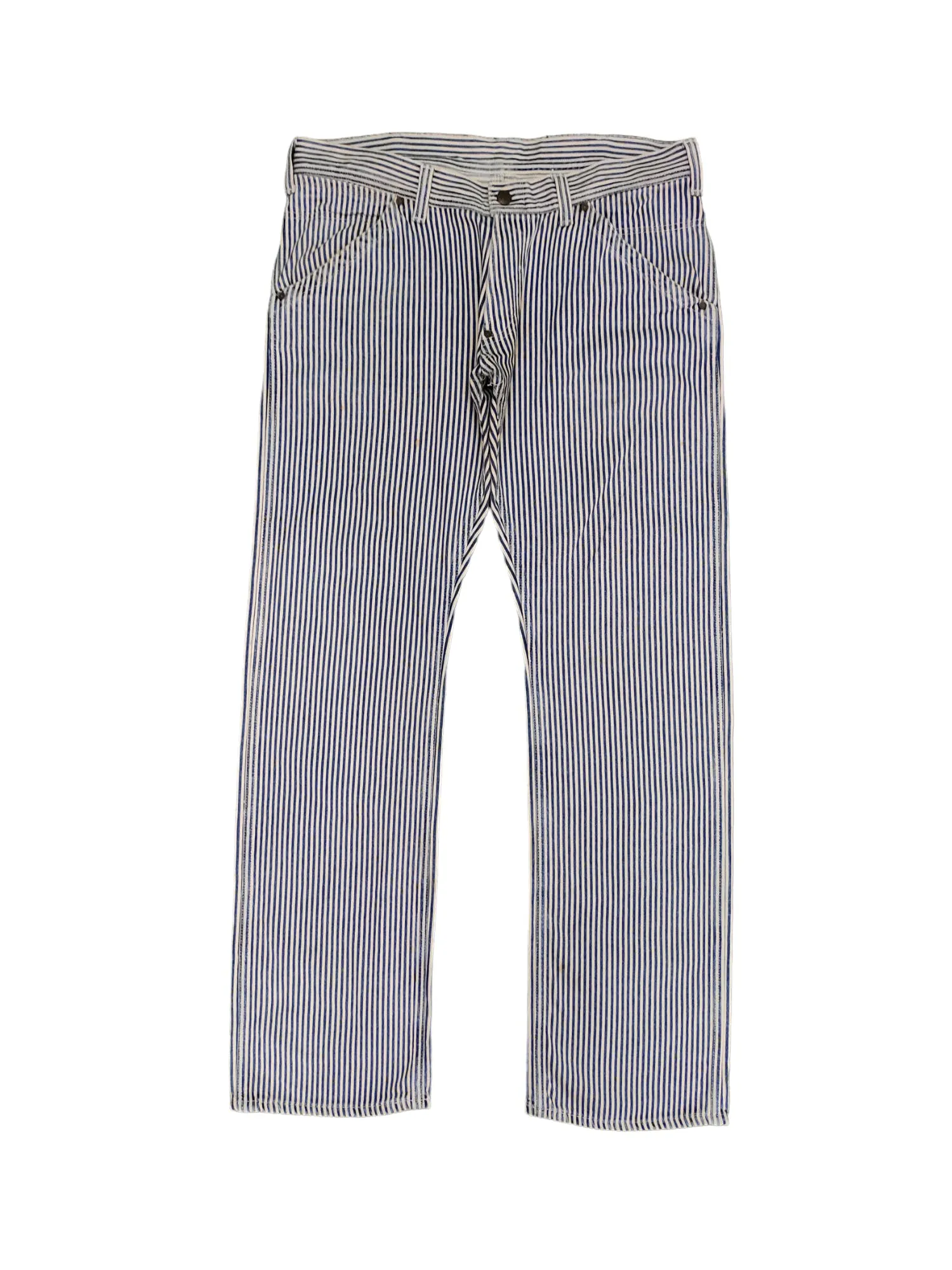 Japanese Brand Blue Port Hickory Denim Pants Workwear