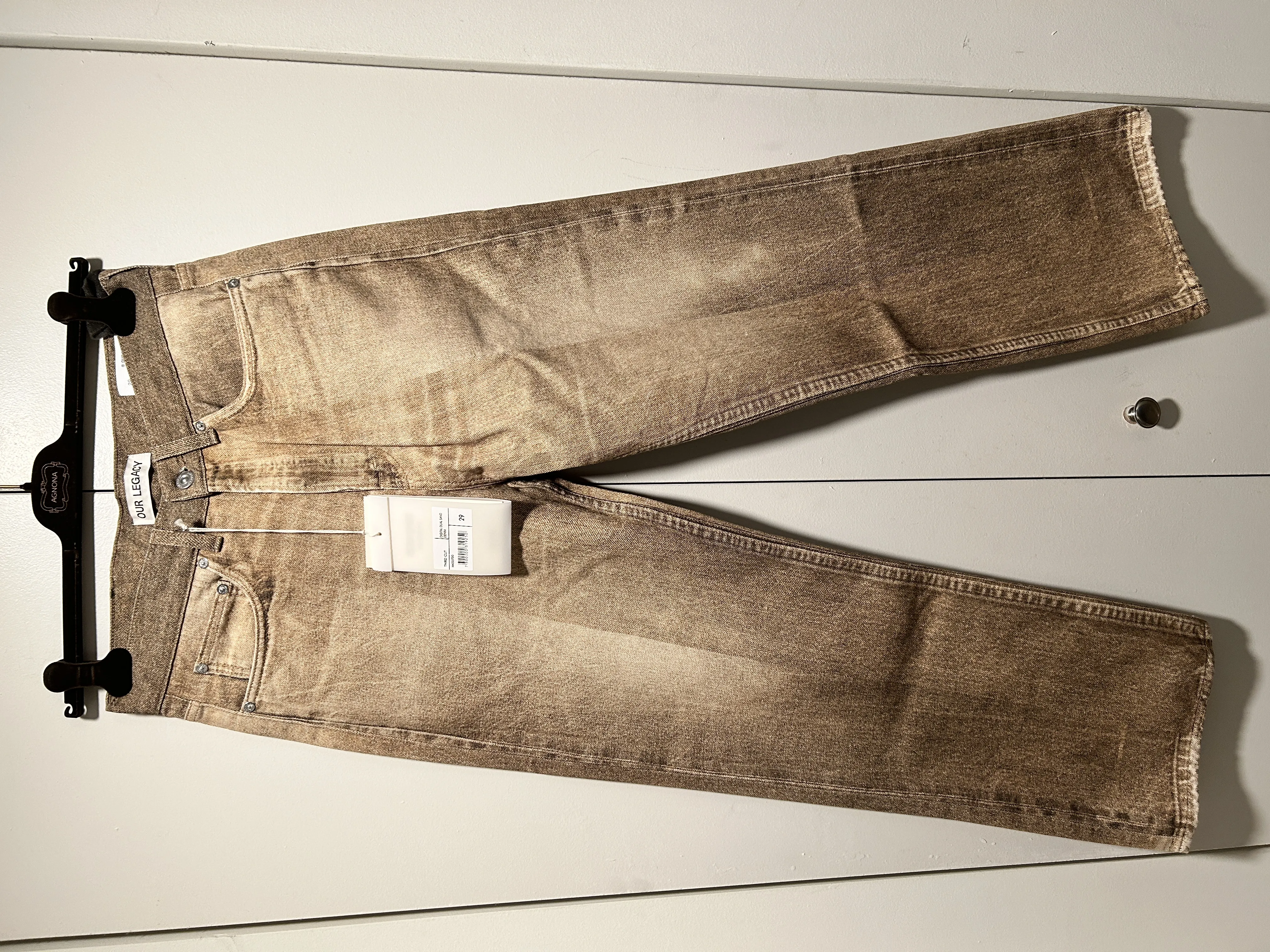 OUR LEGACY THIRD CUT DIGITAL DUAL SAND DENIM Size 29