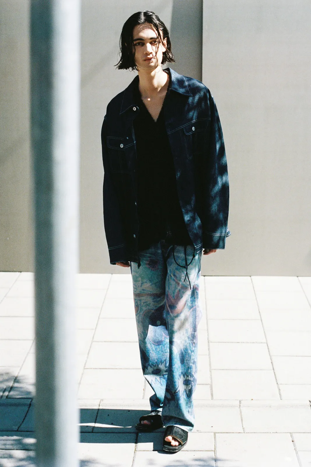 Our Legacy Third Cut Jeans Digital Chalk Flower Denim