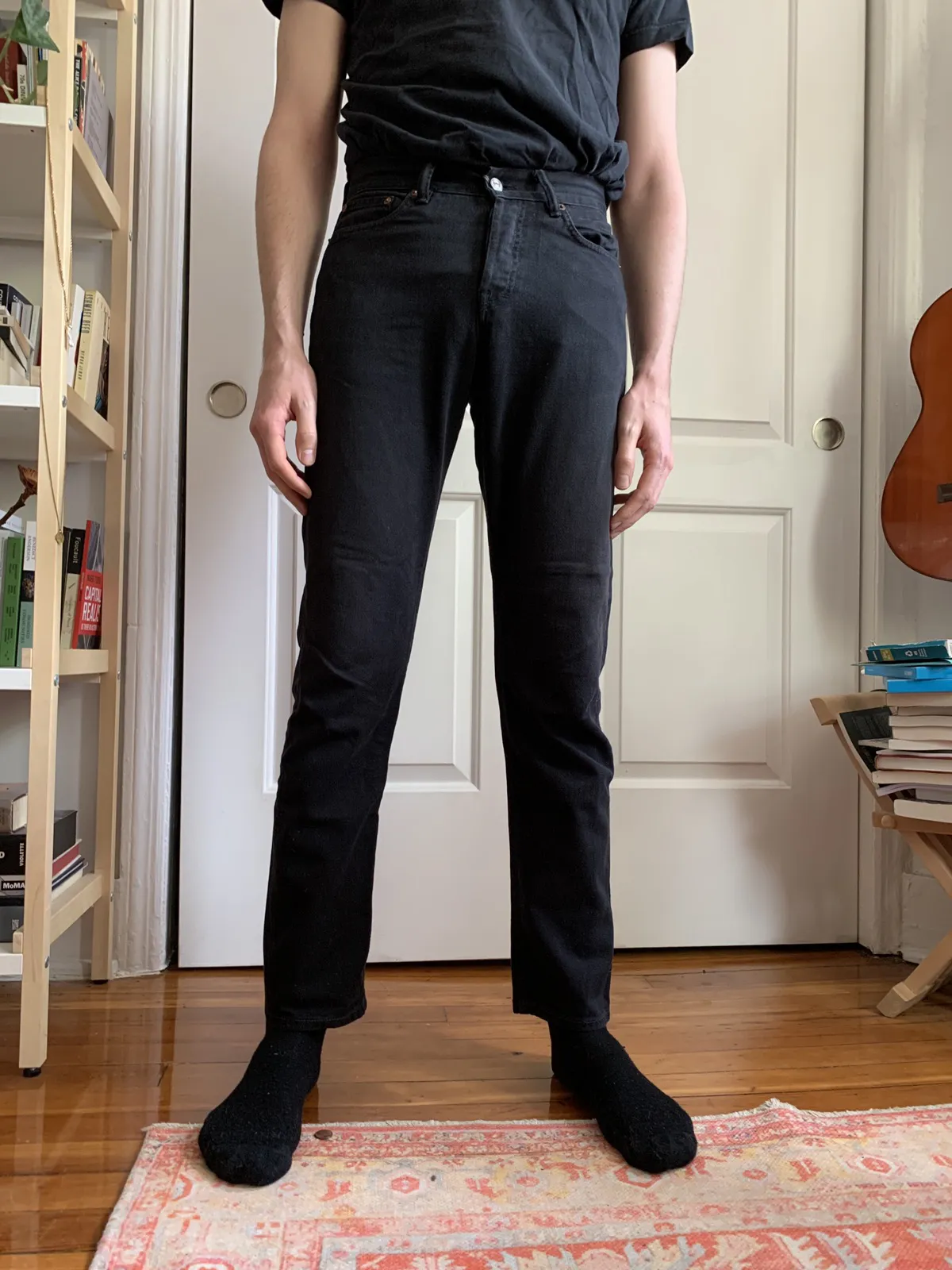 Our Legacy Black Slim Straight First Cut Jeans