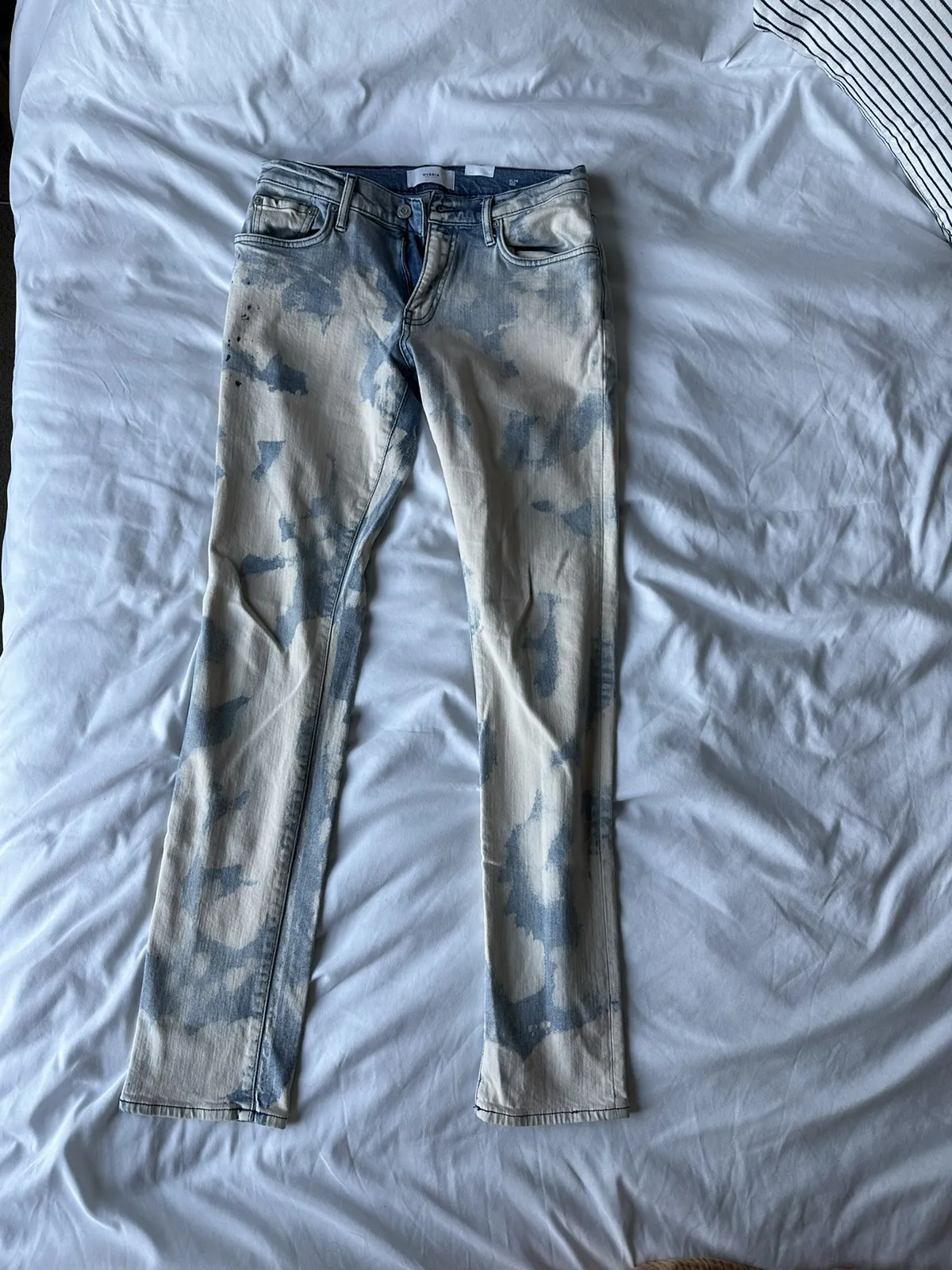 Ovadia bleached slim denim