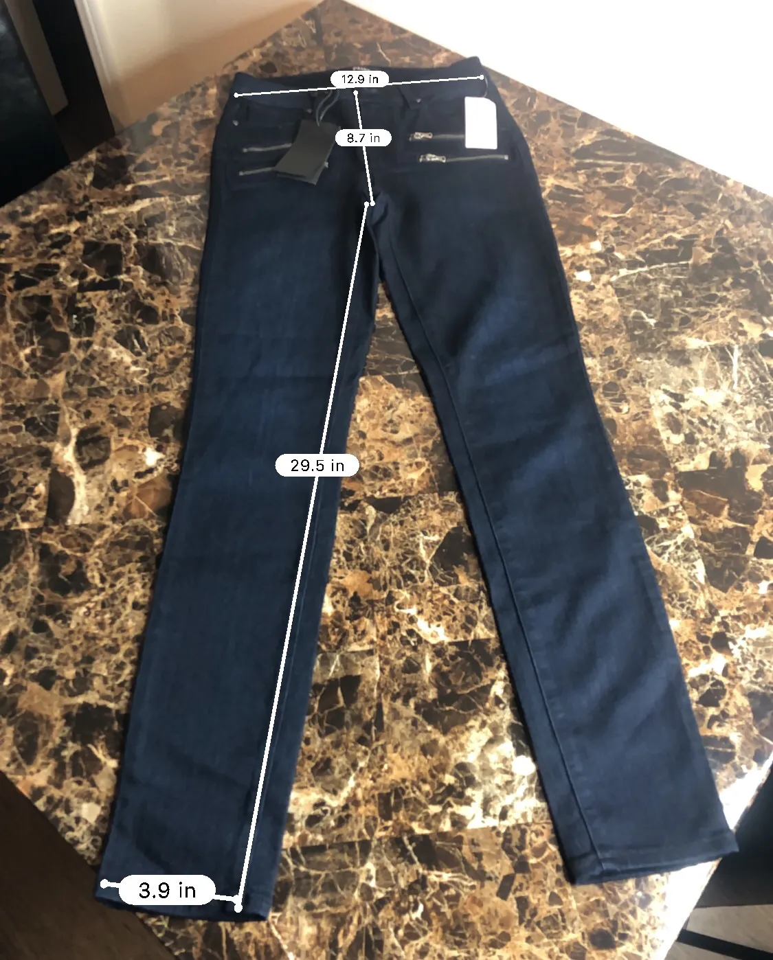 Navy blue denim