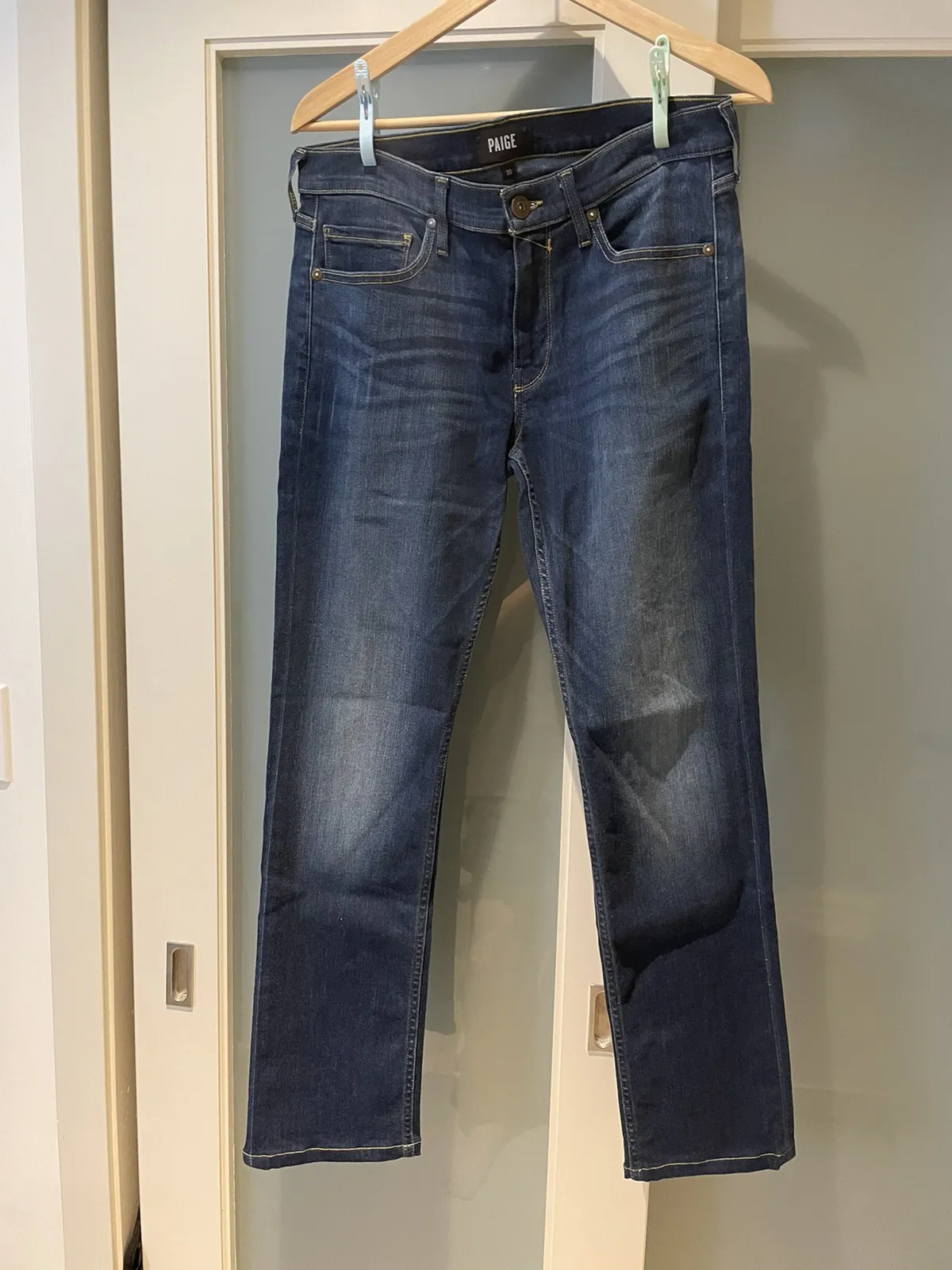 Paige Lennox Slim FitJeans Dark Wash sz 29x30
