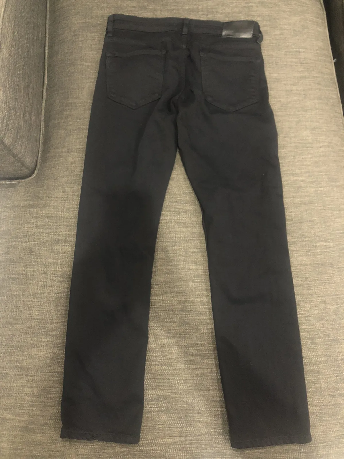 Paige Denim Black Lennox Skinny Jeans - Size 30 / 30