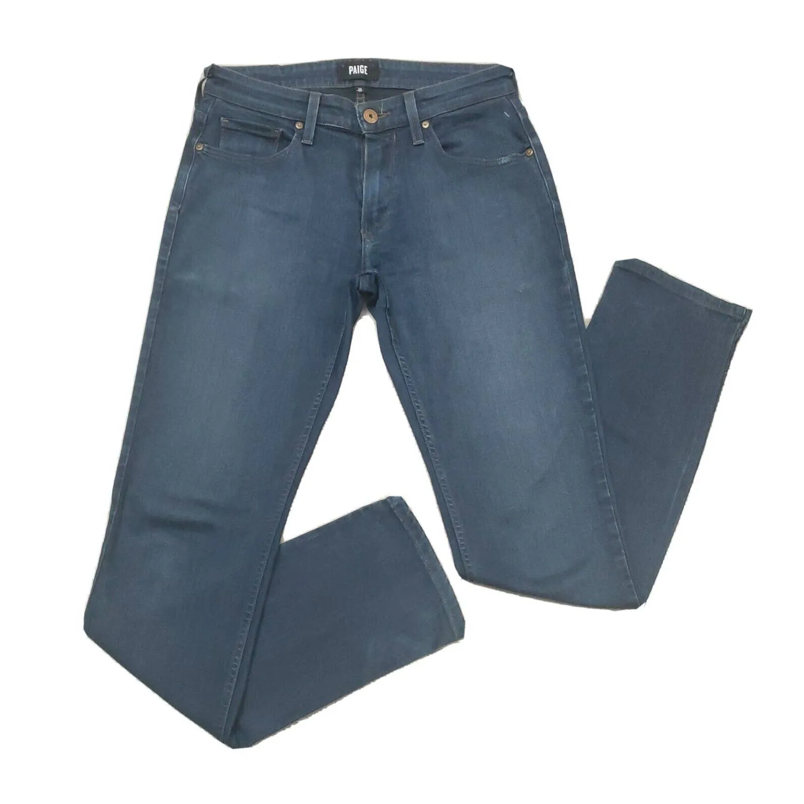 Paige Federal Slim Straight Leg Jean In Cota Wash 29 W 30×33
