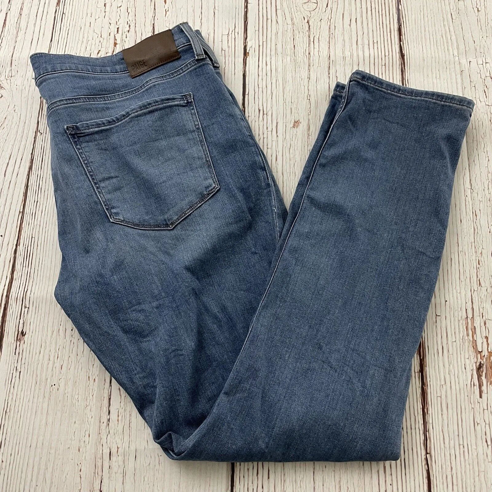 PAIGE Croft Medium Wash Denim Blue Jeans Men's 38 x 32