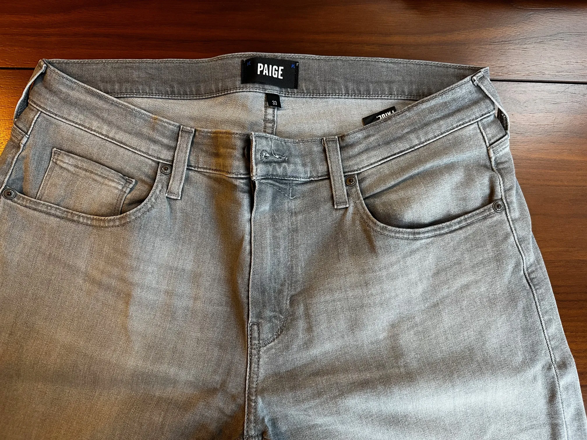33" Waist Paige Federal Jeans with 32" inseam