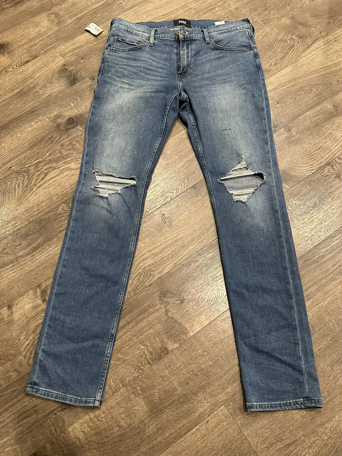 Paige Denim Archie Destructed Blue Jeans Sz. 32 New NWT