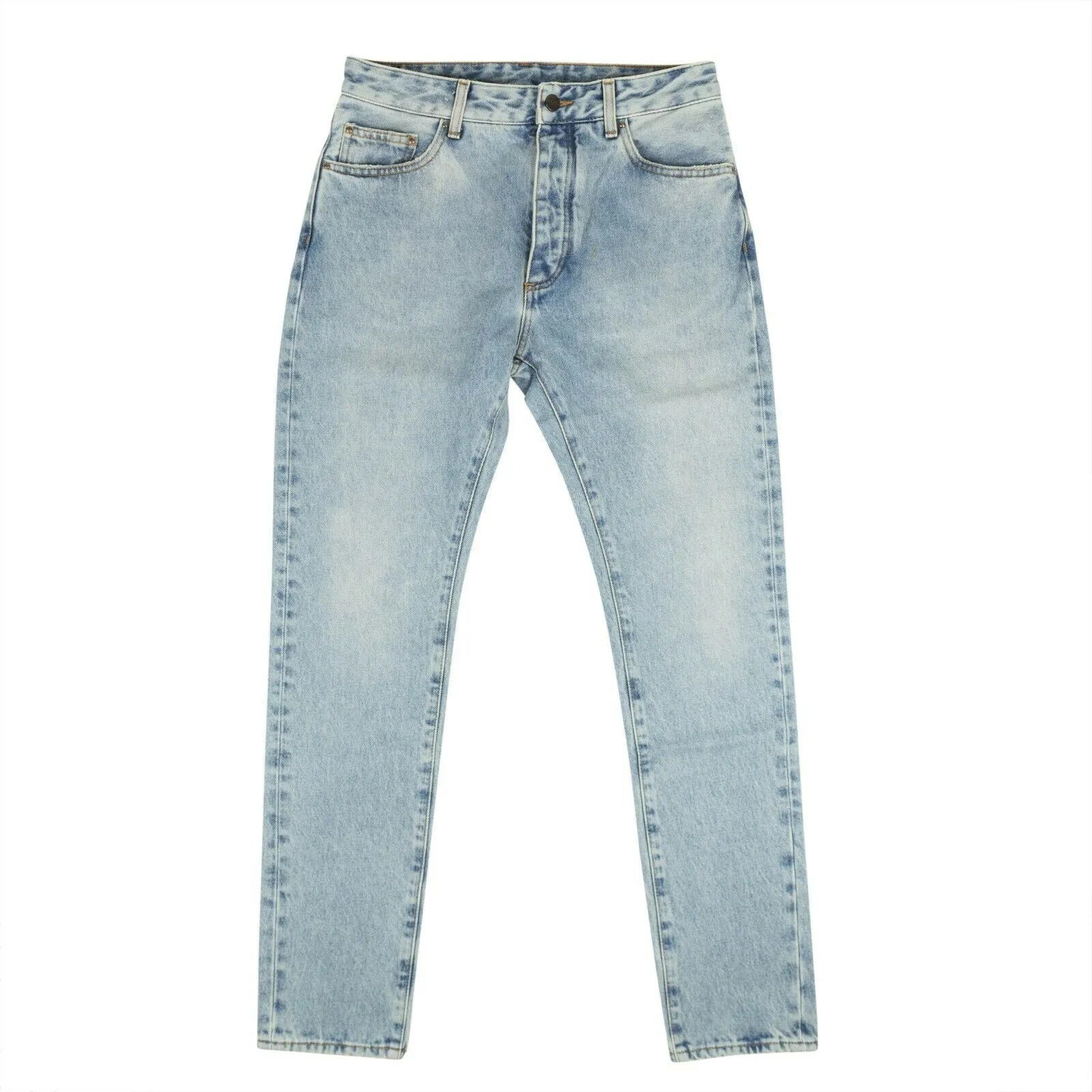 Light Blue & White Back Logo 5 Pocket Jeans Size 33