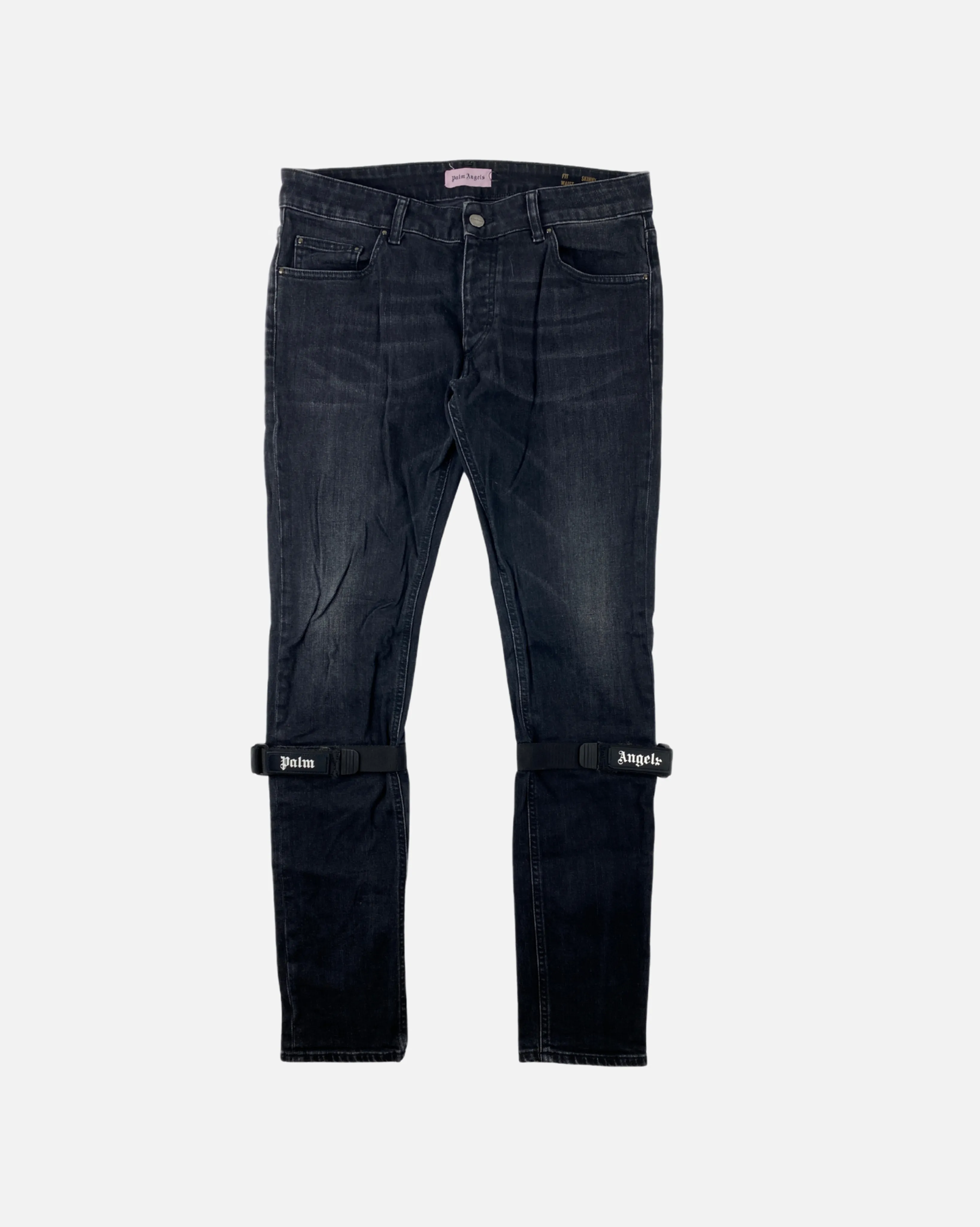 Palm Angels Grey Strap Jeans