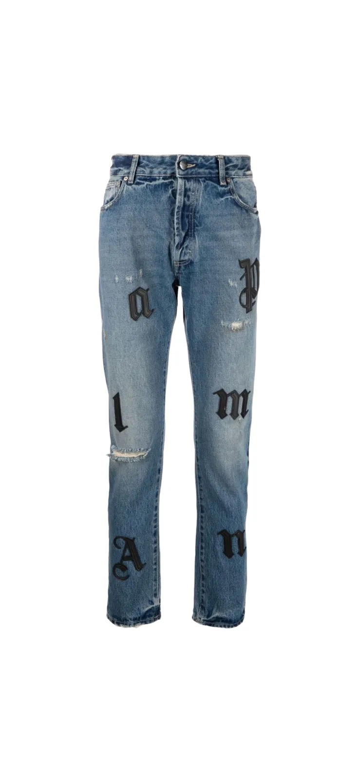 Palm Angles Logo Straight Leg Jeans