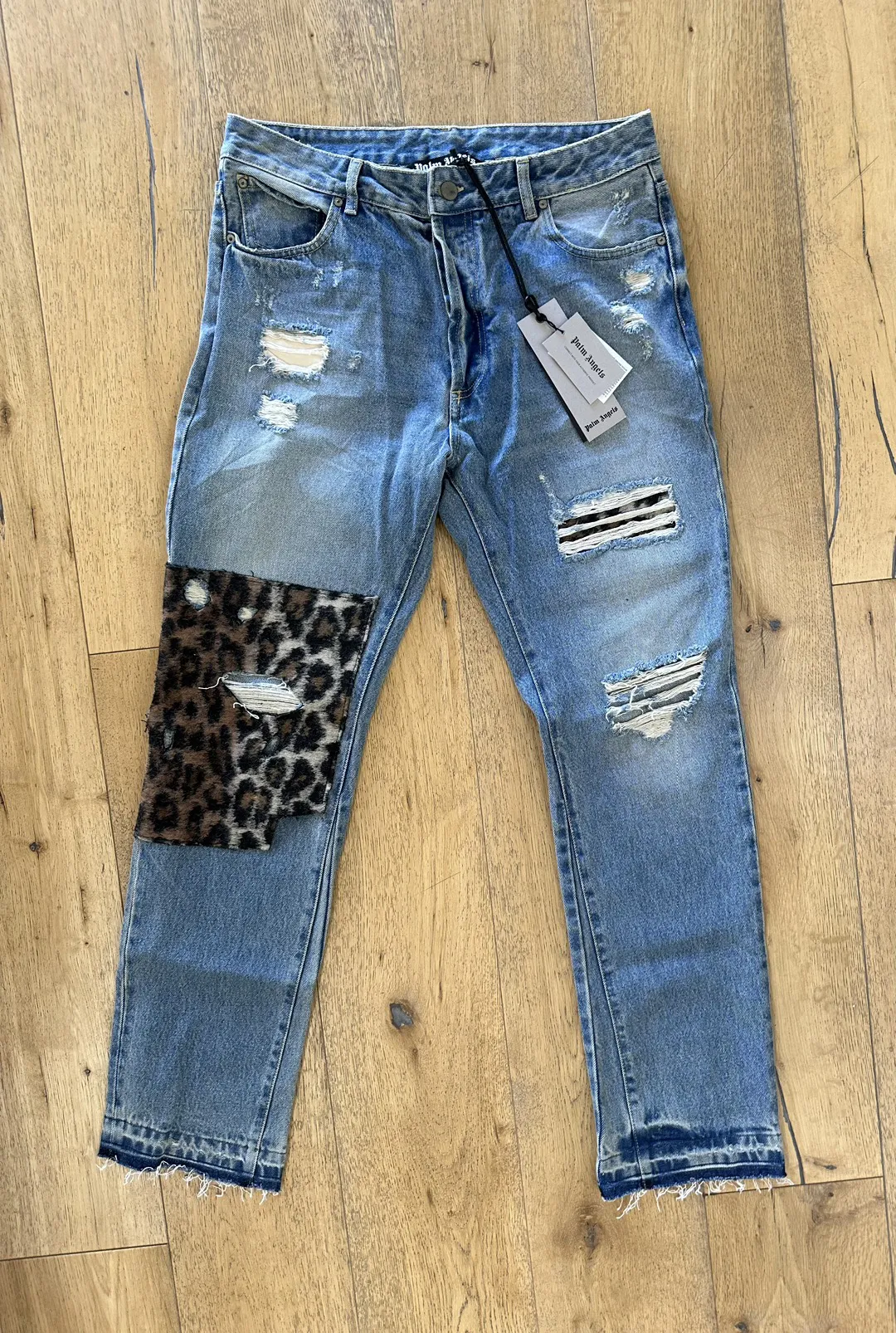 Animalier patch jeans