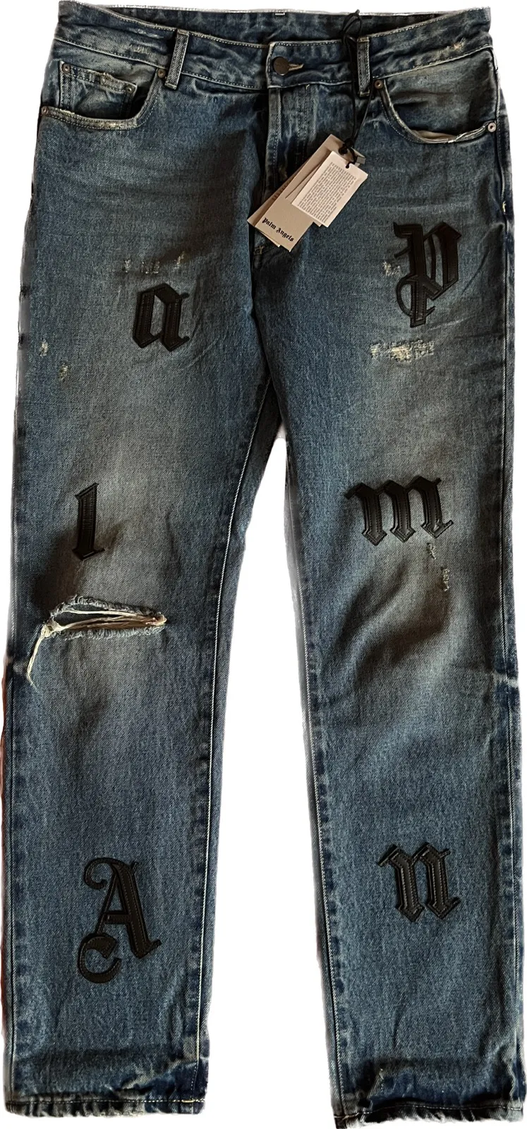 Palm angels patch logo jeans