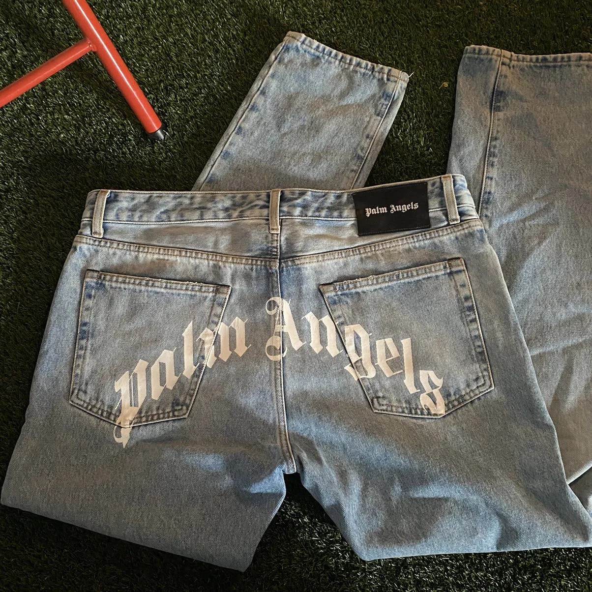 Palm Angels Light wash denim jeans