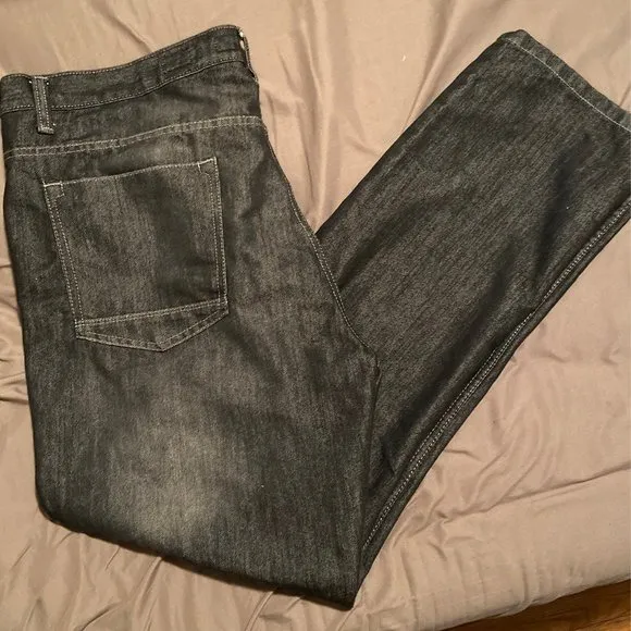 Men's Paper Denim & Cloth Black Straight Jeans