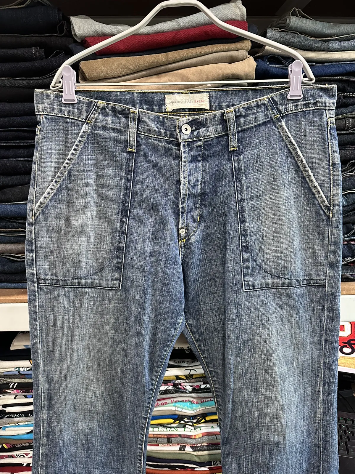 Vintage Paperdenim&cloth Bush Pants Jeans Distressed Denim