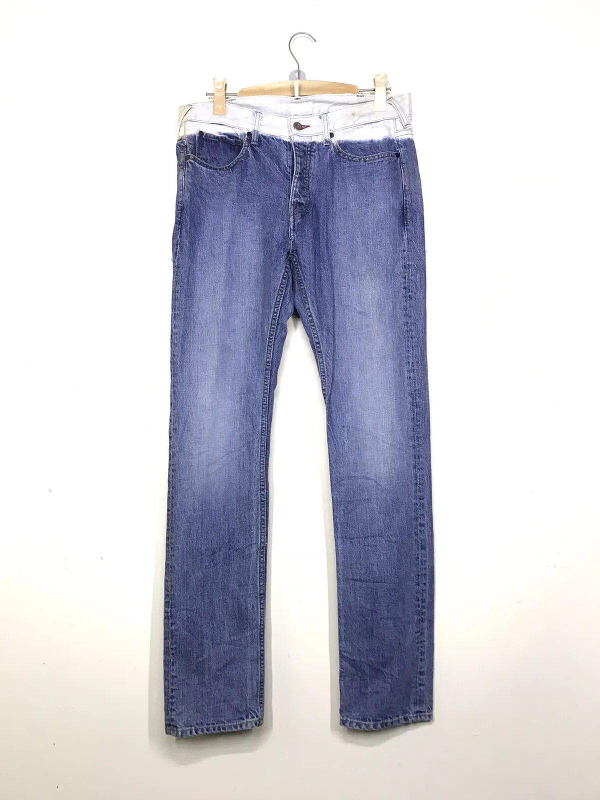 PAUL SMITH RED EAR TWO TONE DENIM PANTS
