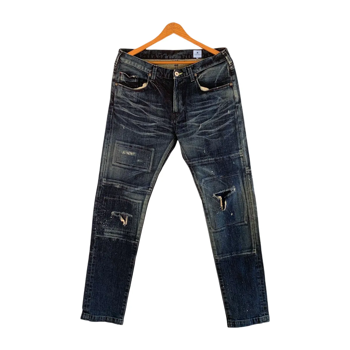 R. Newbold Patchwork Styled Denim Pant