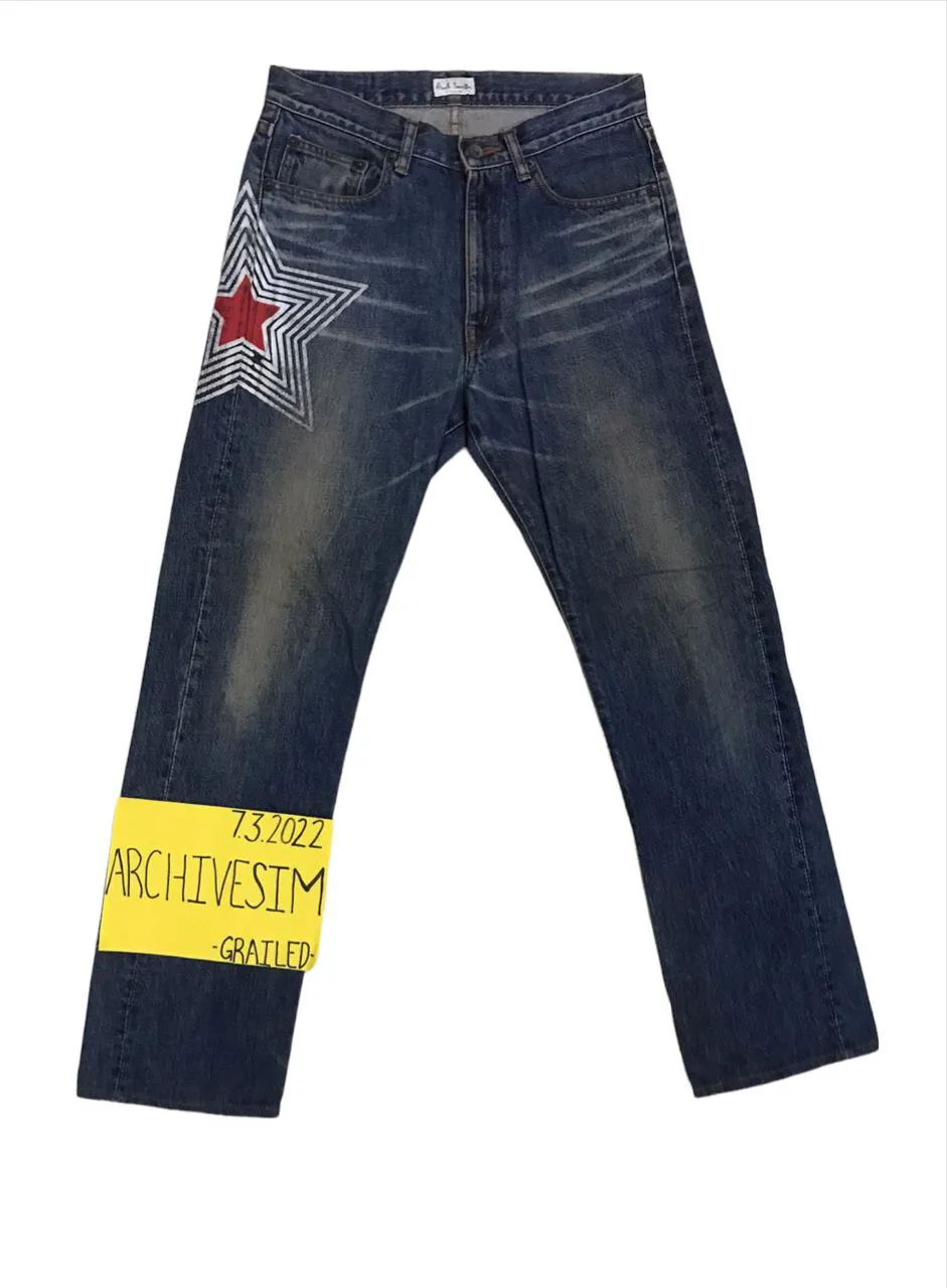 Paul Smith Star Logo Print Jeans