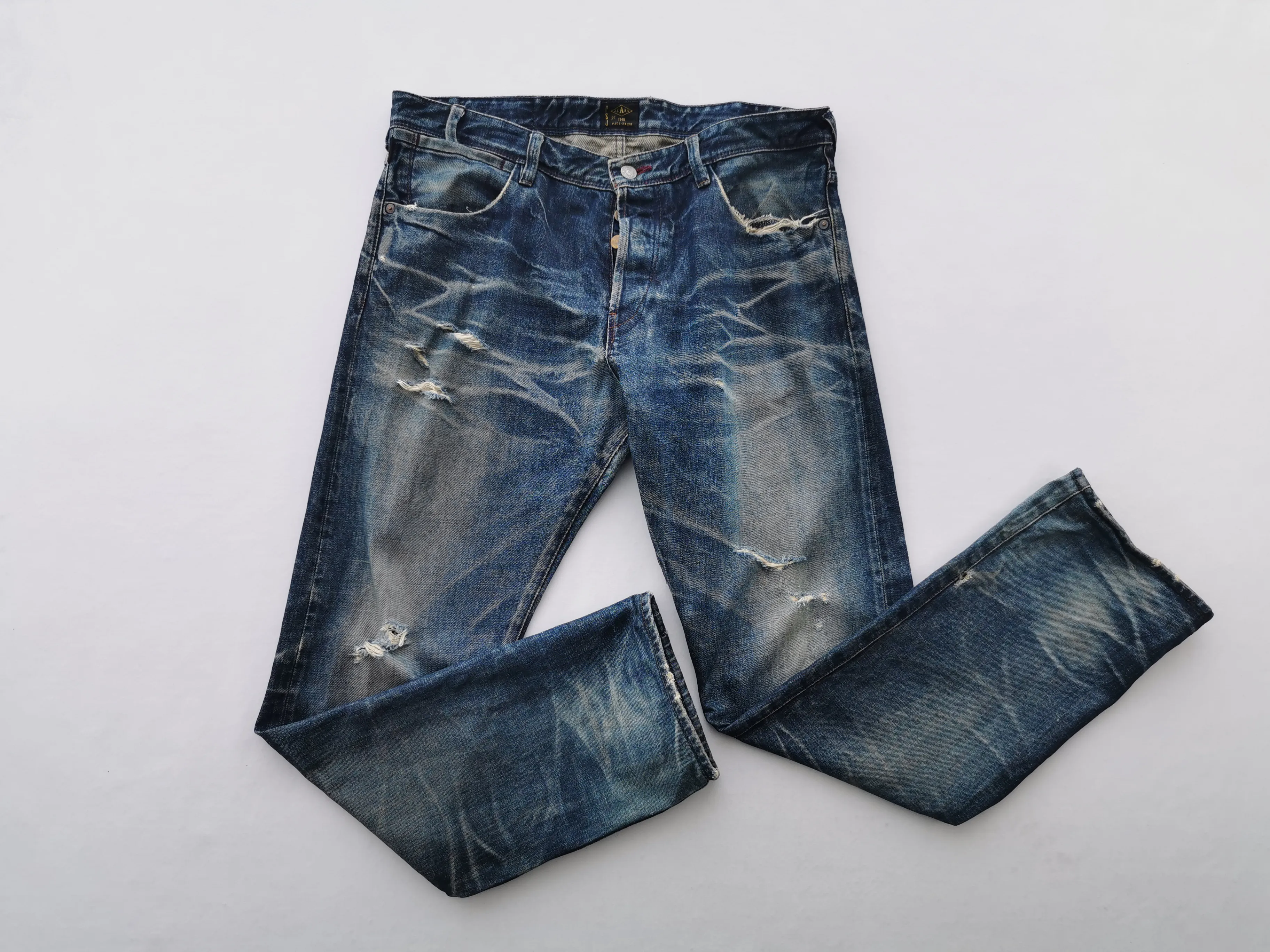 Distressed Vintage Paul Smith Jeans Made In Japan Size 36
