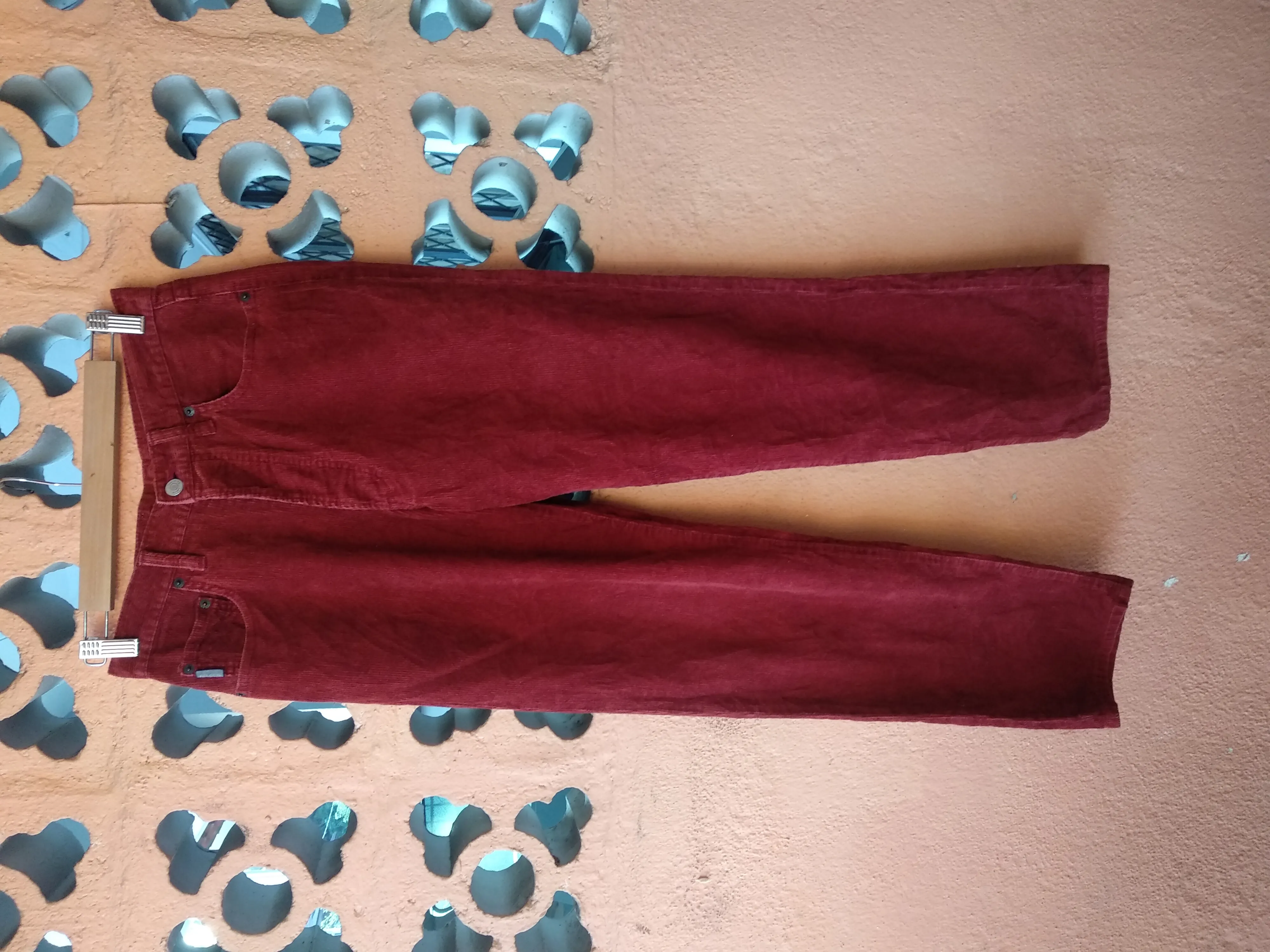 Paul Smith Jeans Striped Corduroy Buttonfly Trouser Pant