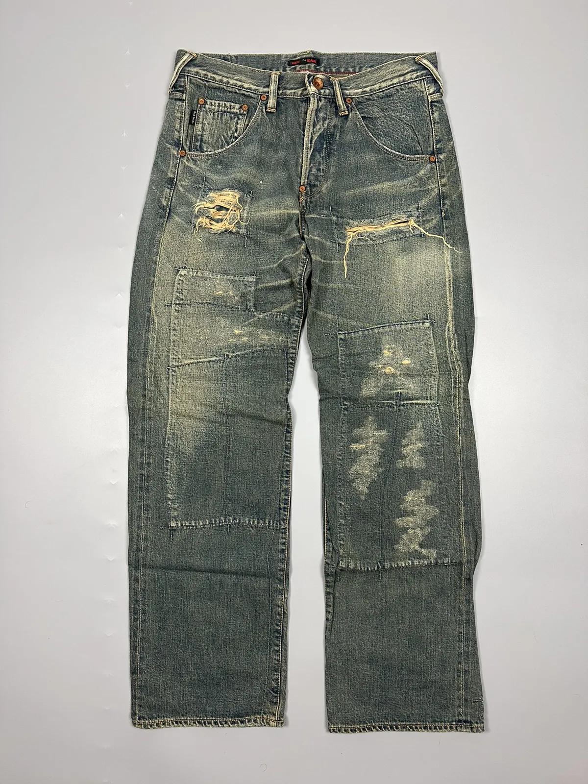 Paul Smith Red Ear Patched Straight Denim