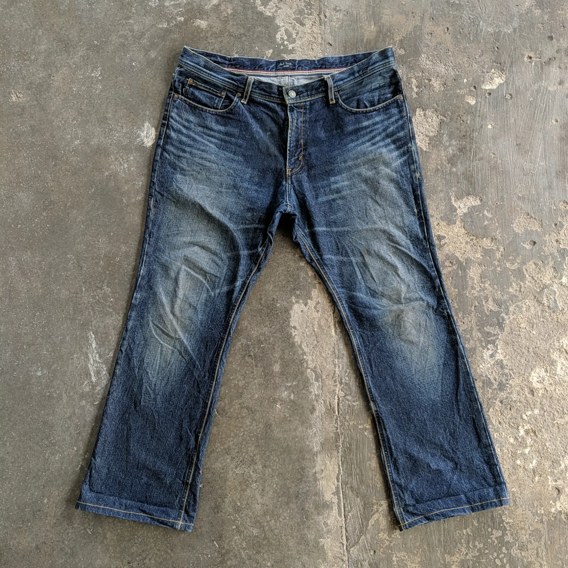 Vintage Paul Smith Faded Distressed Denim Jeans Pants