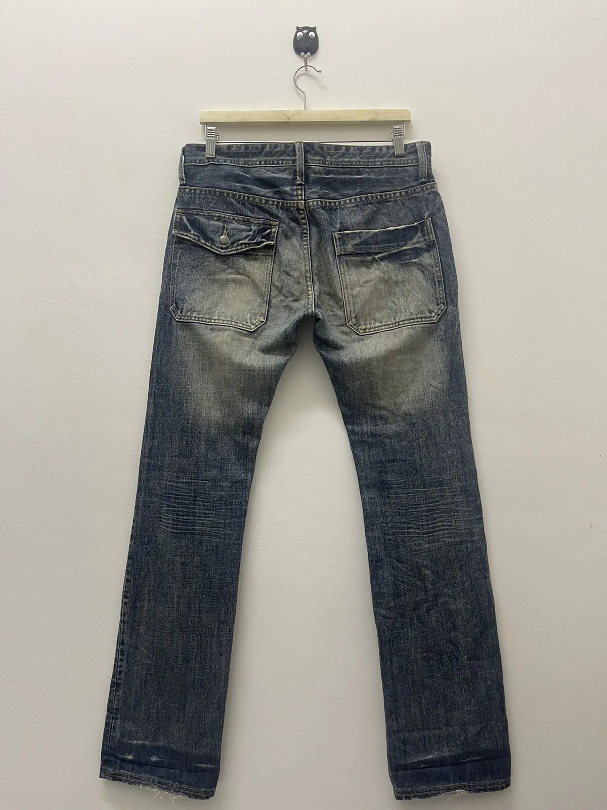 Rare Vintage R NEWBOLD Distressed Denim Jeans