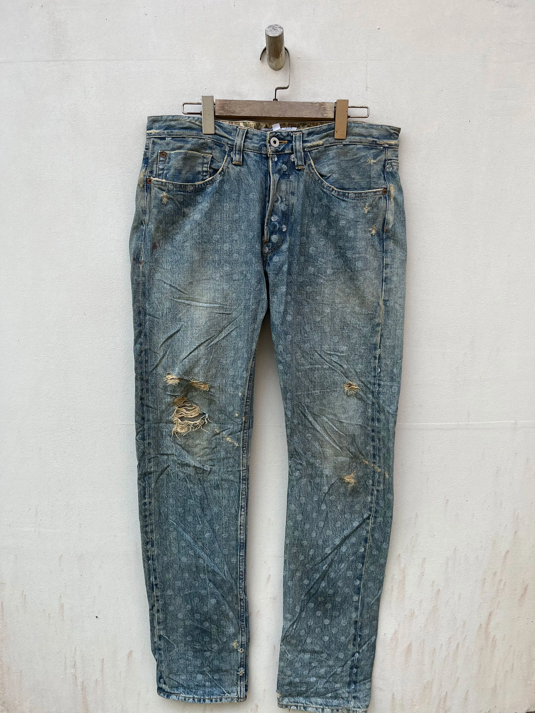 Goodhood R Newbold Polka Dot Selvedge Pschadelic