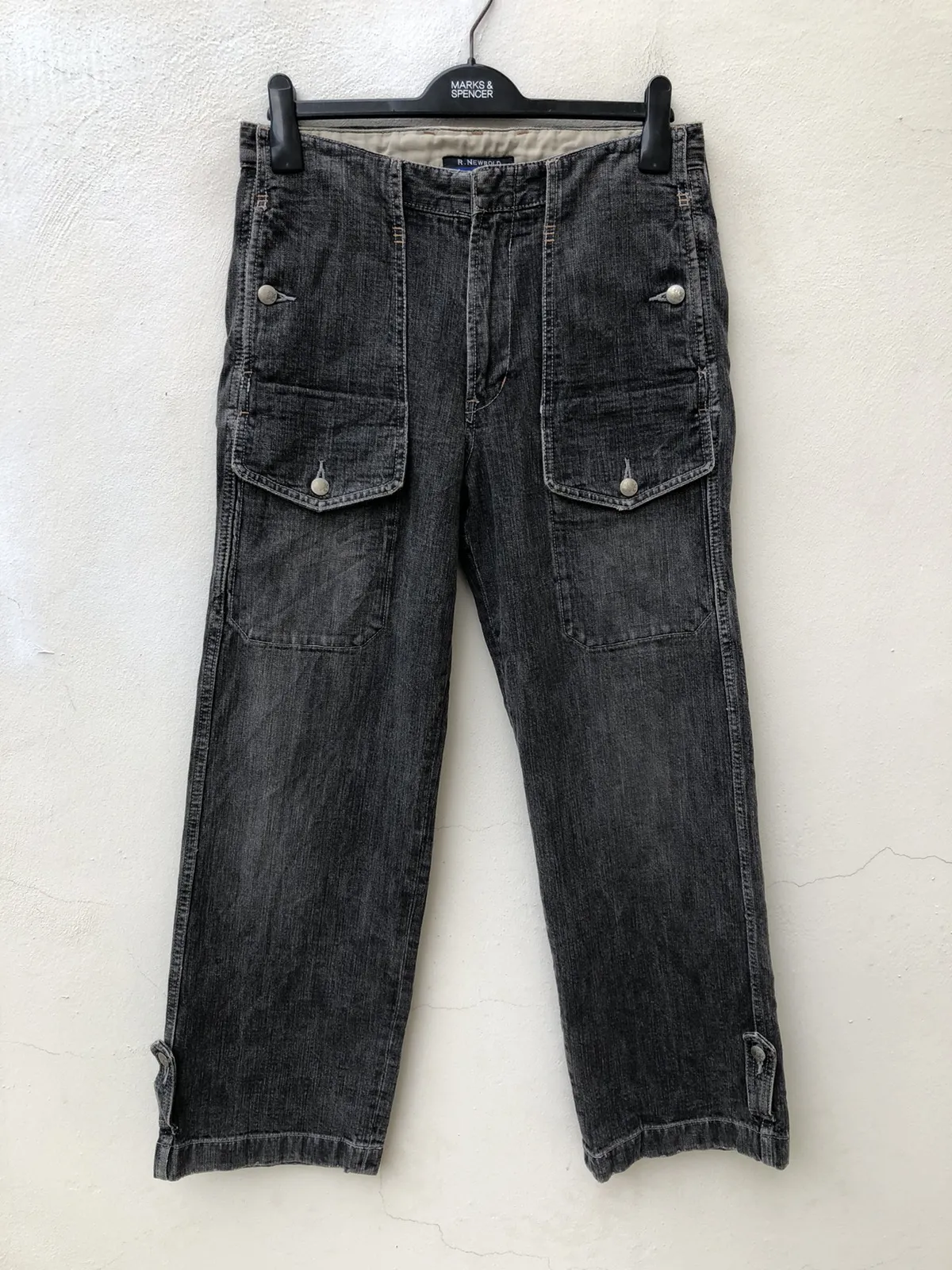 R. Newbold Paul Smith Limited Multi Pocket Cargo Thick Denim