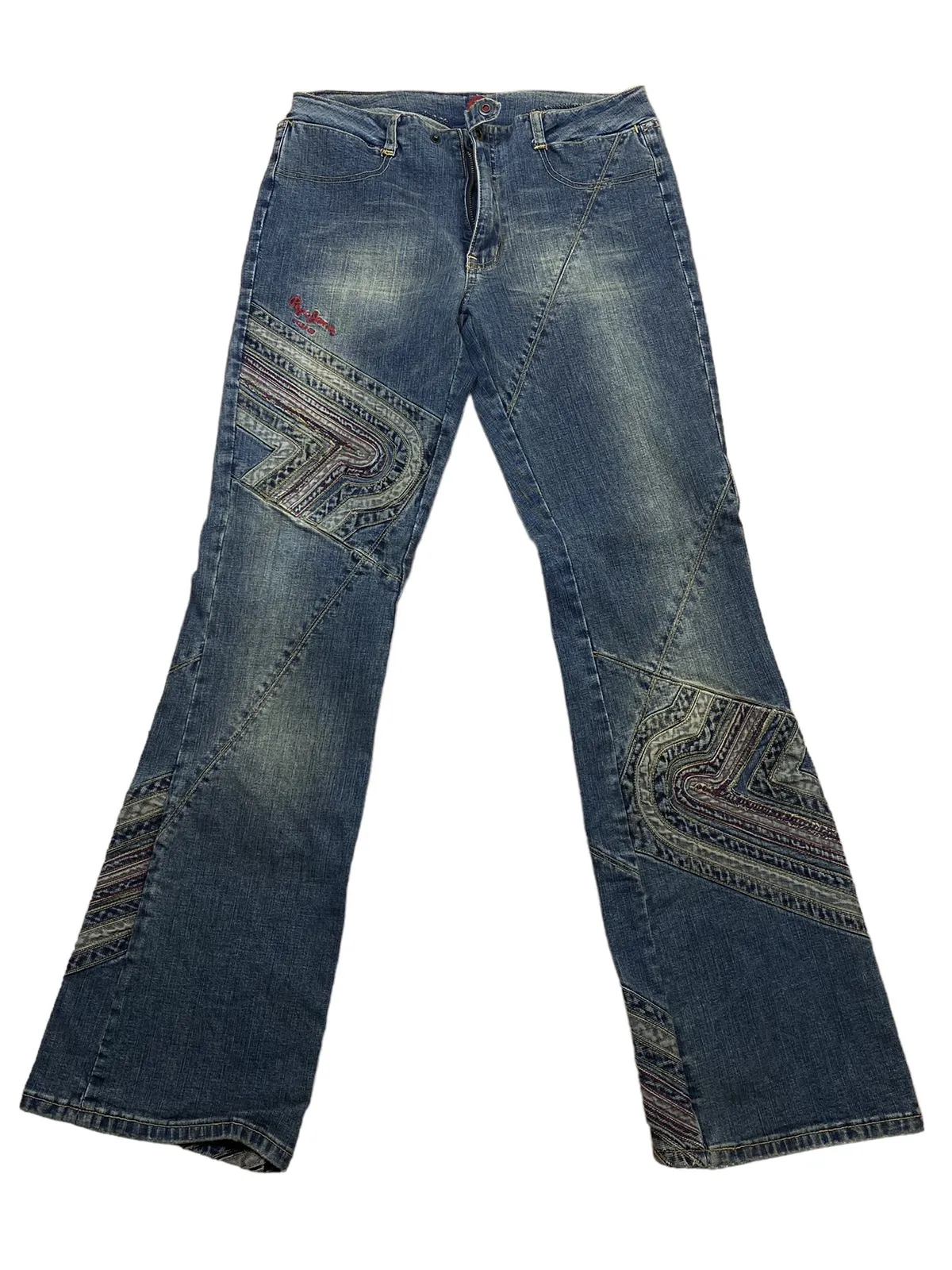 Vintage 90s Pepe Jeans London Flared Denim Archived Jeans
