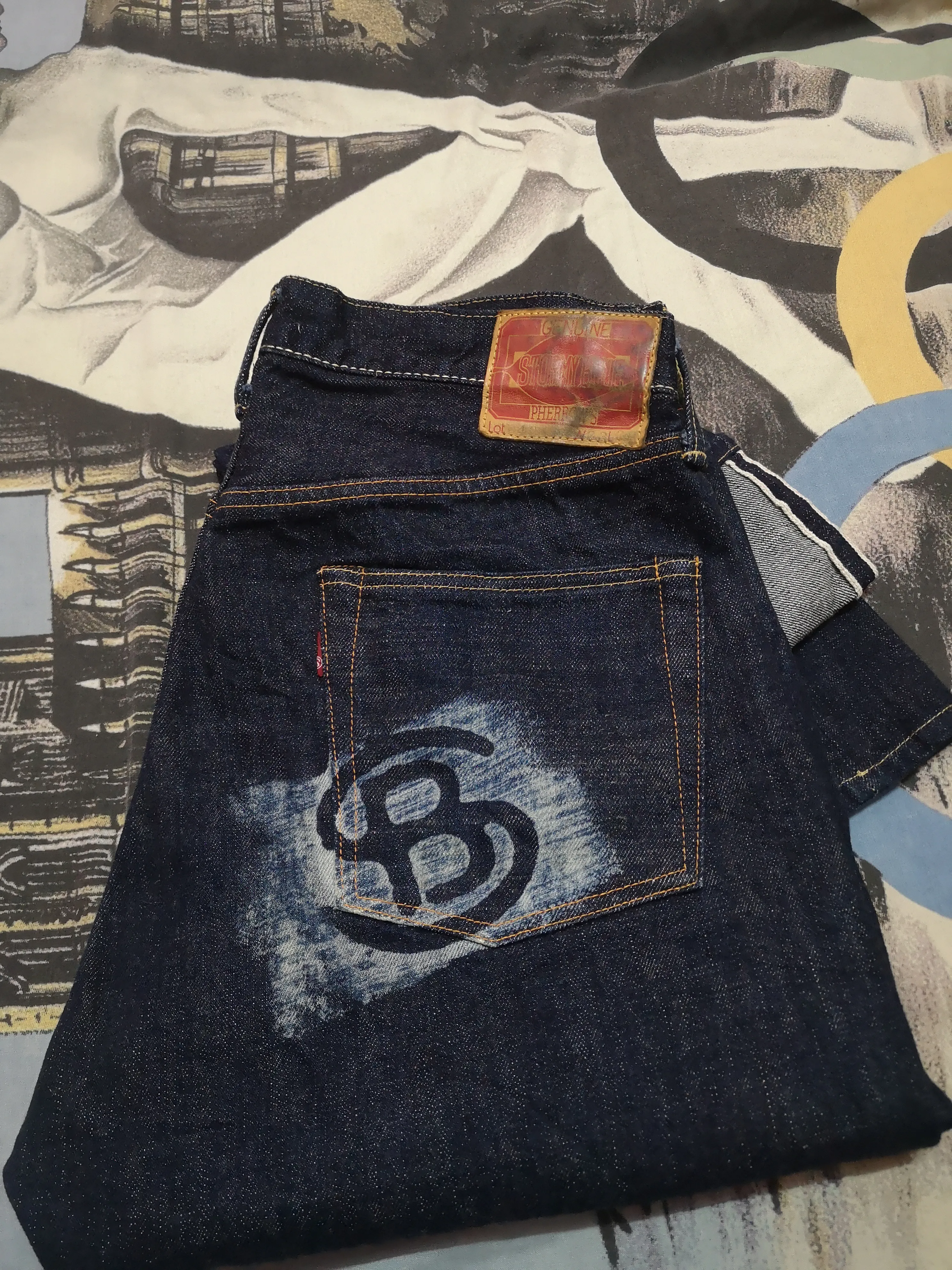 Vintage selvedge GENUE STORMBLUE PHERROW