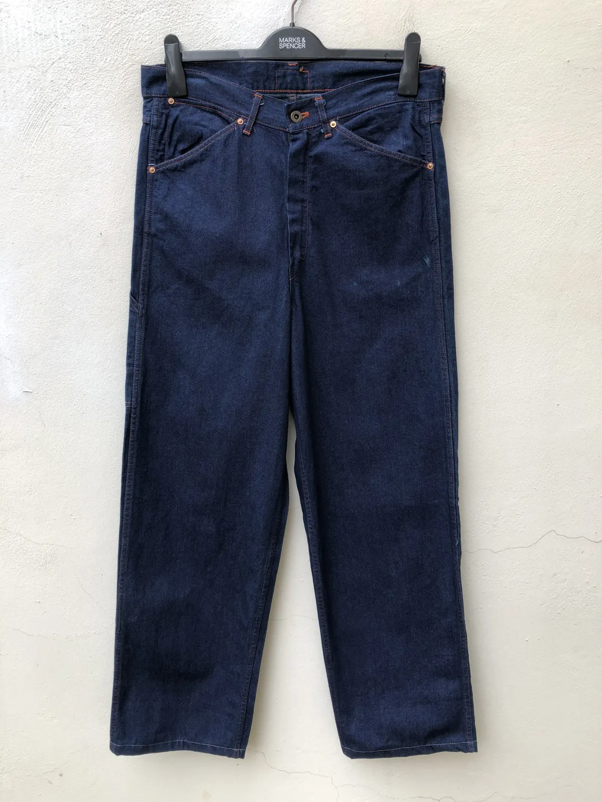 Pherrows Japan Indigo STUBBORN Union Made Denim Work Pant
