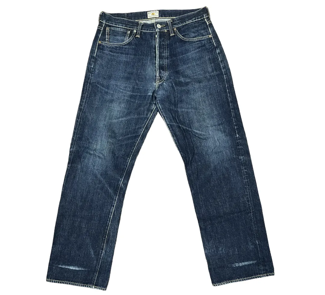 Pherrows Japan 🇯🇵 Lot 521 Stormy Blue Yellow Selvedge Jeans