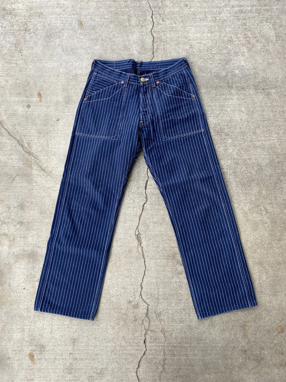 Pherrow's Co Stripe Pant wabash (kapital visvim alternative)