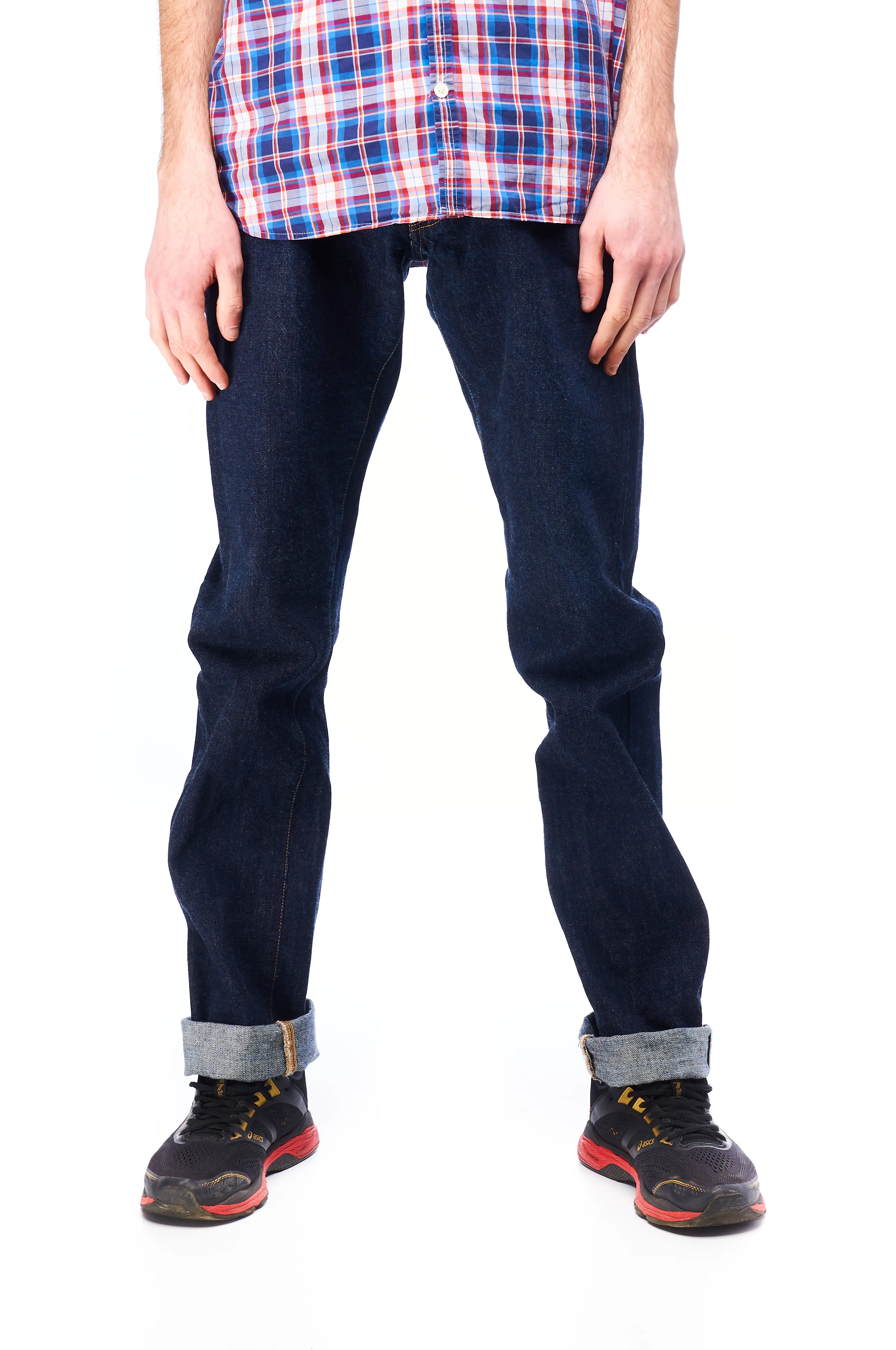 PHERROW'S Navy Blue Selvage Denim Twist Jeans Sz W 31 L 36