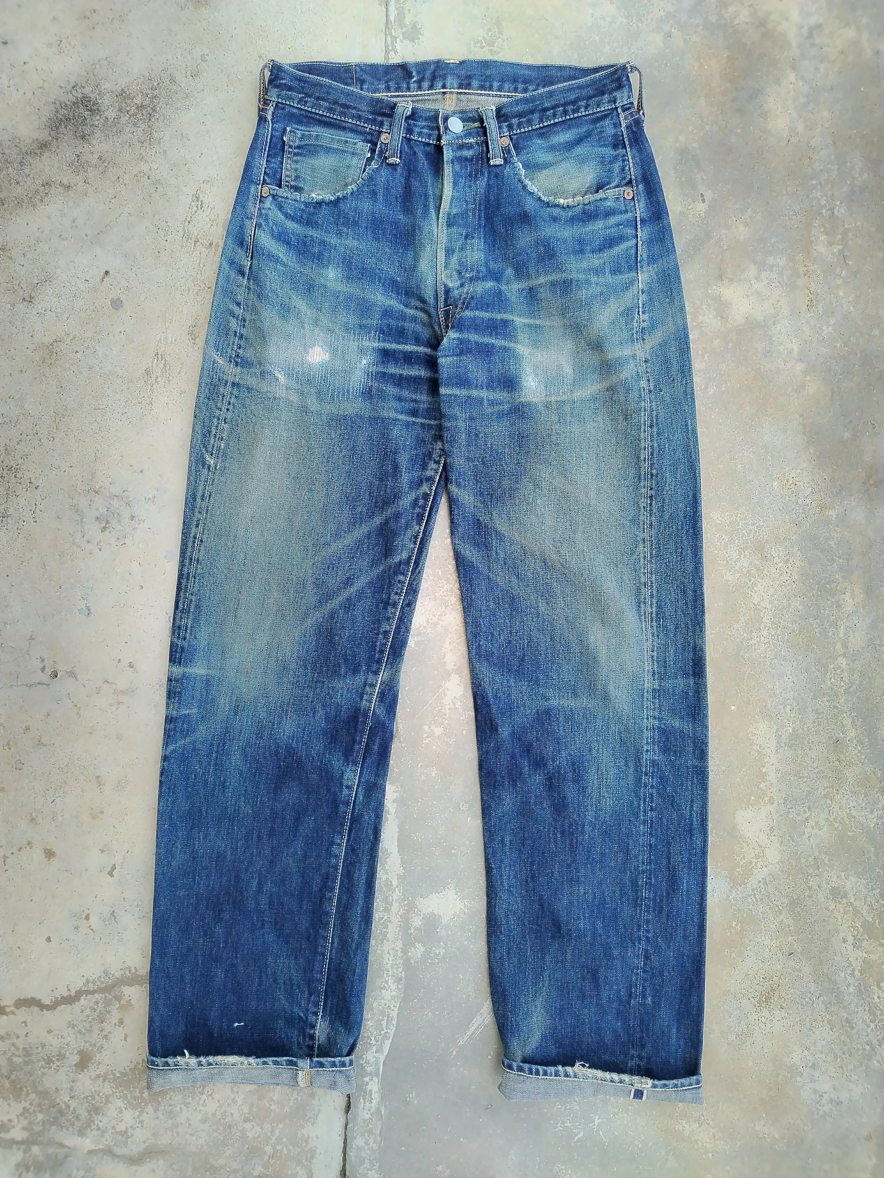 Pherrows Stormy Blue 40s WW2 Replica Selvedge Denim