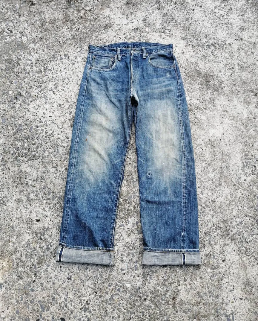 Pherrow's Bros Stormy Blue Selvedge Denim Jeans