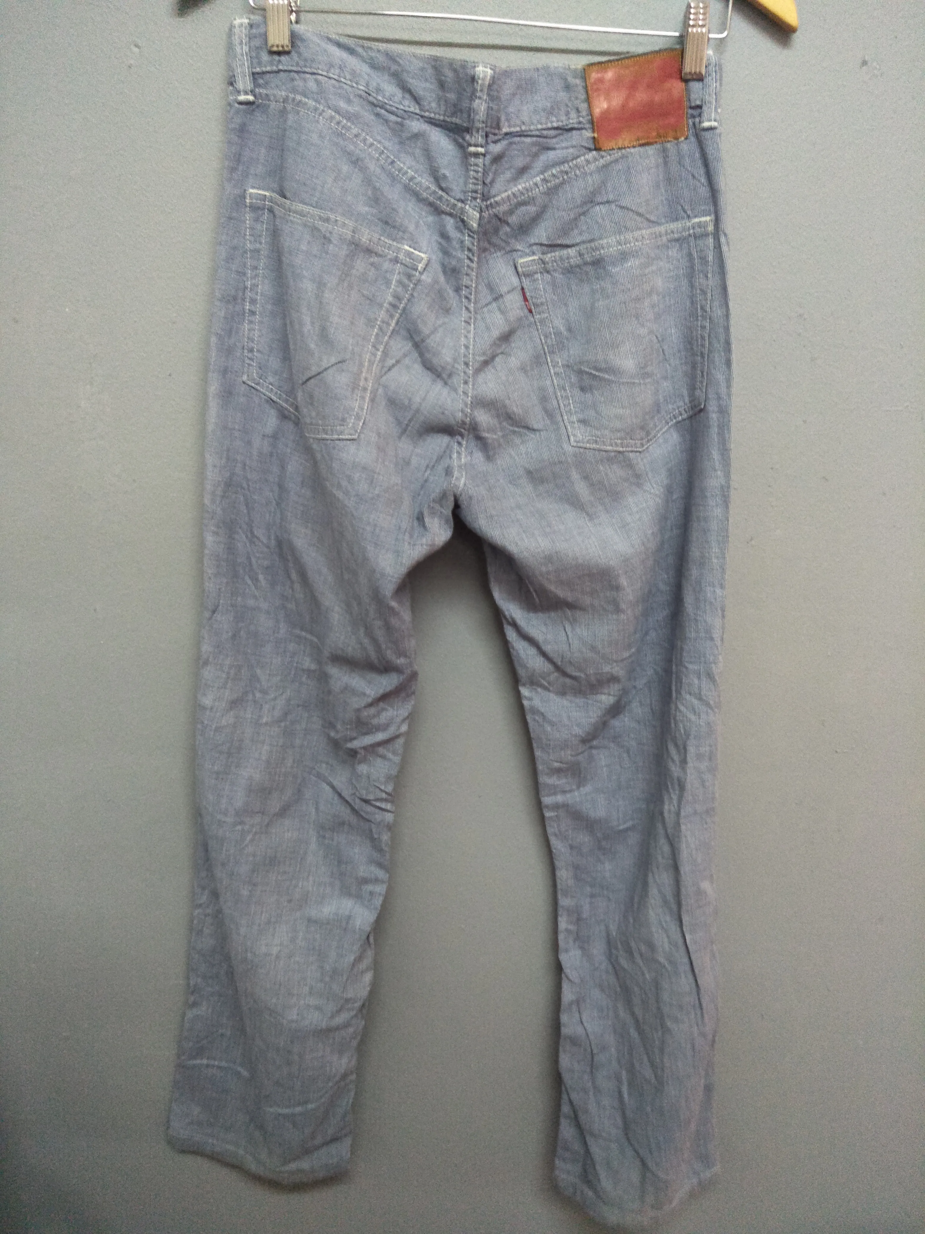 Pherrows Stormy Blue Denim hickory style workwear